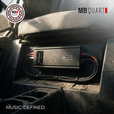 MB Quart Discus Monoblock Marine Amplifier with Top Mounted Controls, 600 Watts - VMInnovations