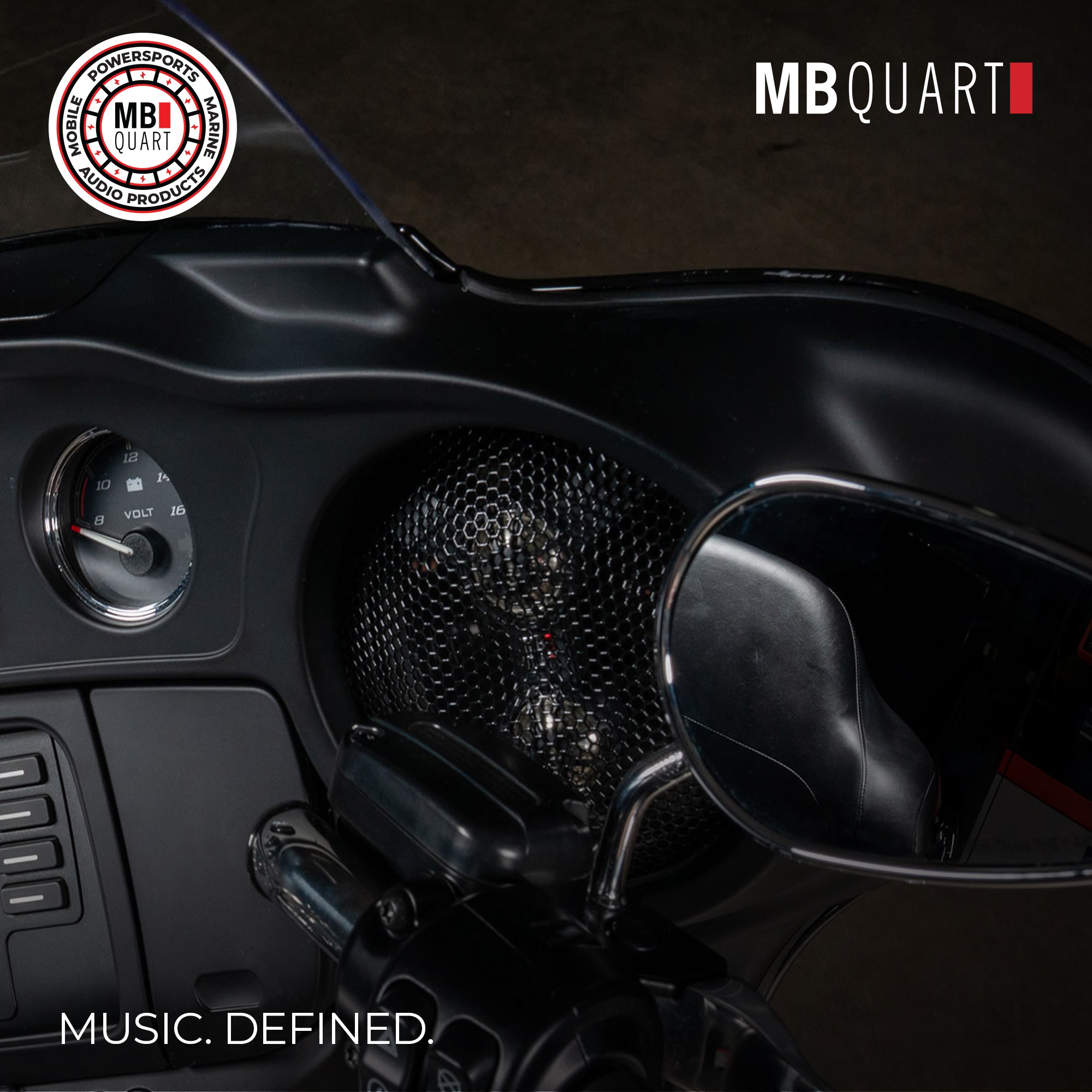 MB Quart 5x7" 3-Way Coaxial Speakers, 06-22 Harley Davidson Street & Ultra Glide - VMInnovations