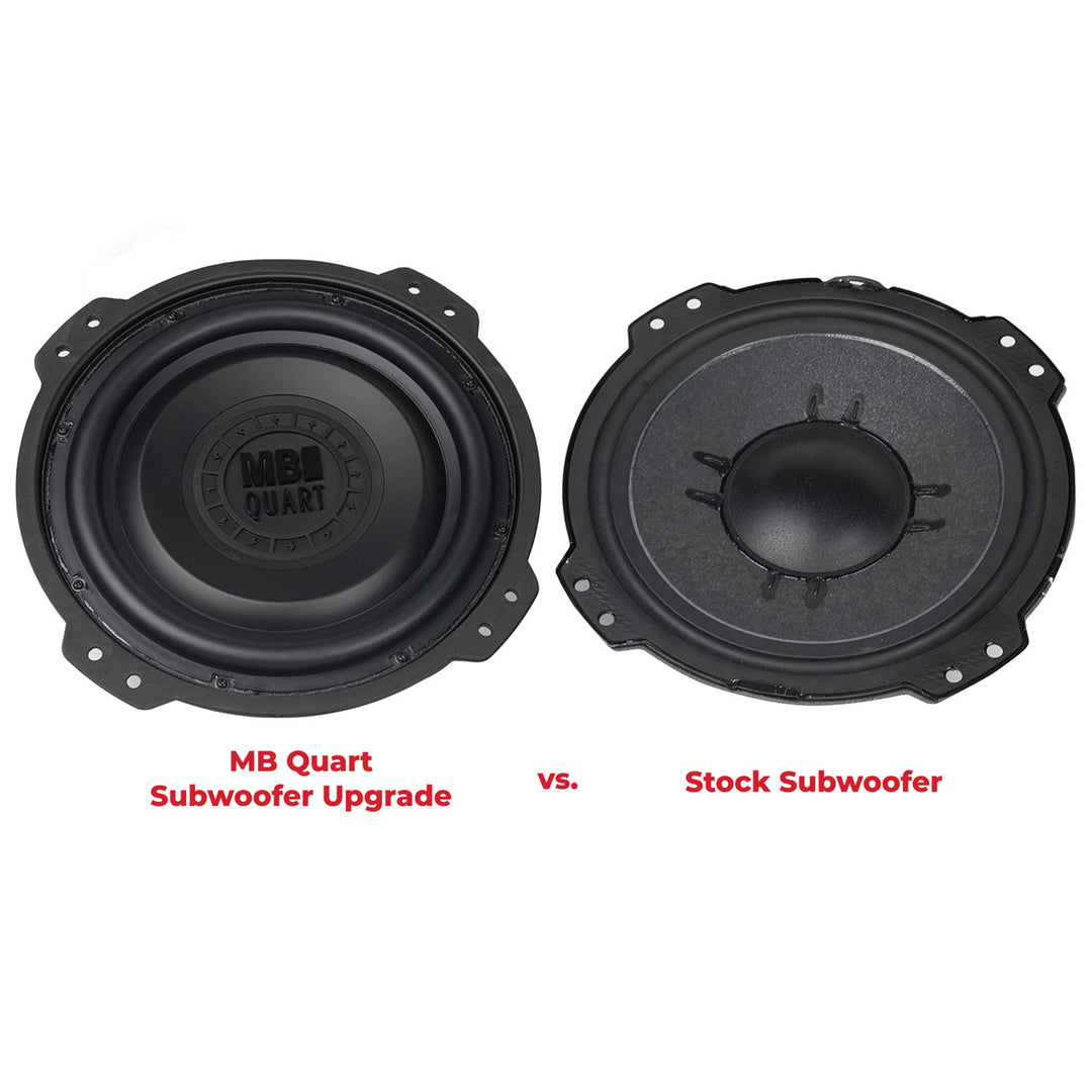 MB Quart 10" Subwoofer Upgrade for 2018-Current Jeep Wrangler JL, 400W Amplifier - VMInnovations