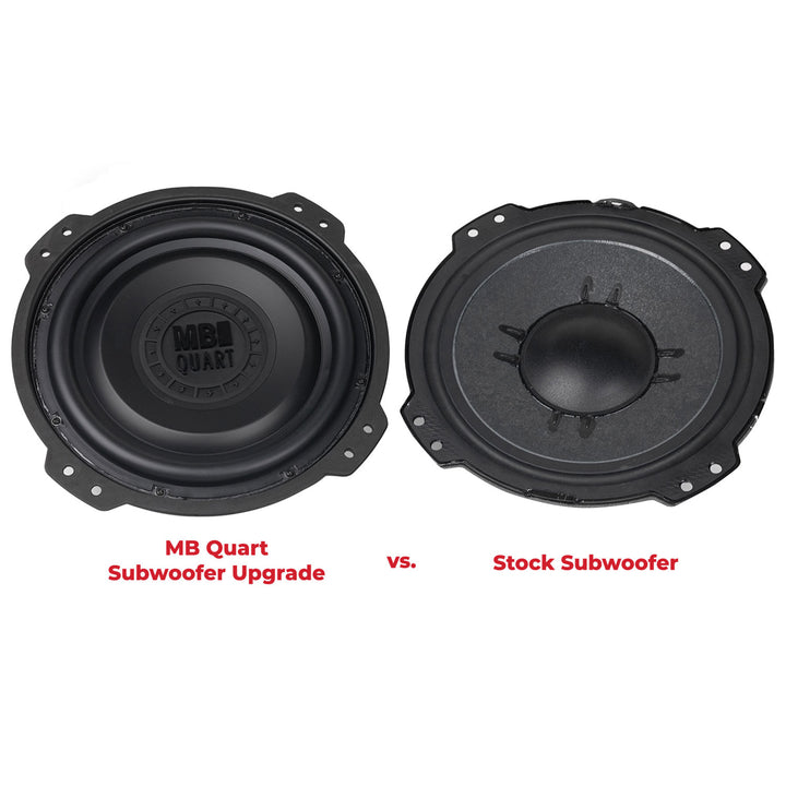 MB Quart 10" Subwoofer Upgrade for 2018-Current Jeep Wrangler JL, 400W Amplifier - VMInnovations