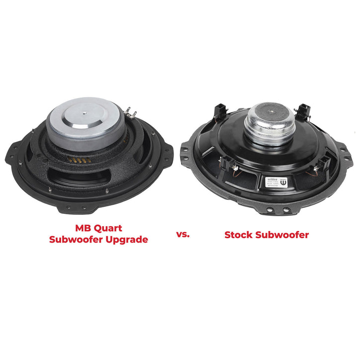 MB Quart 10" Subwoofer Upgrade for 2018-Current Jeep Wrangler JL, 400W Amplifier - VMInnovations