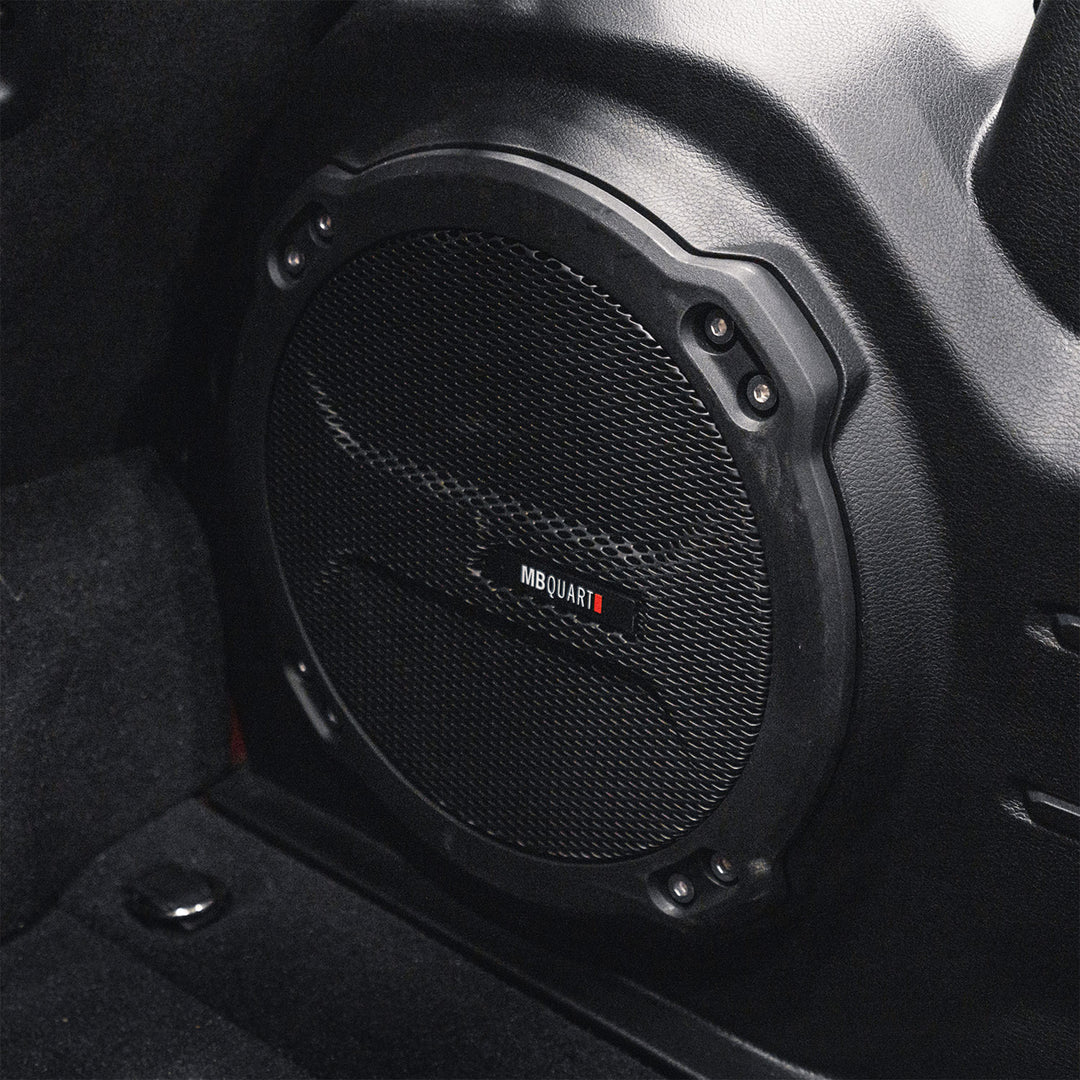 MB Quart 10" Subwoofer Upgrade for 2018-Current Jeep Wrangler JL, 400W Amplifier - VMInnovations