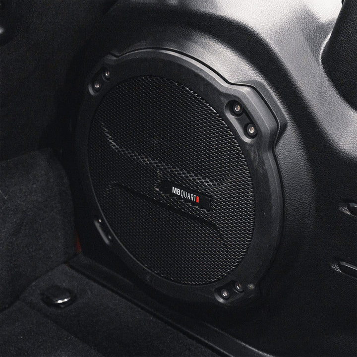 MB Quart 10" Subwoofer Upgrade for 2018-Current Jeep Wrangler JL, 400W Amplifier - VMInnovations