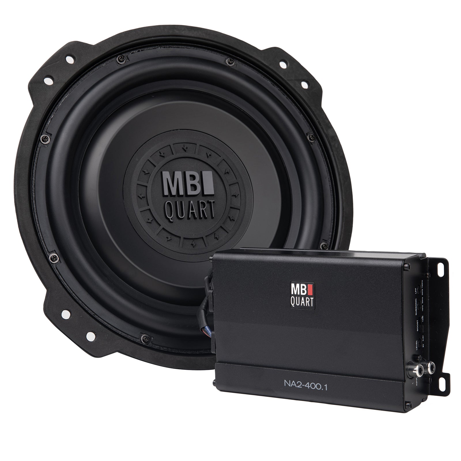 MB Quart 10" Subwoofer Upgrade for 2018-Current Jeep Wrangler JL, 400W Amplifier - VMInnovations