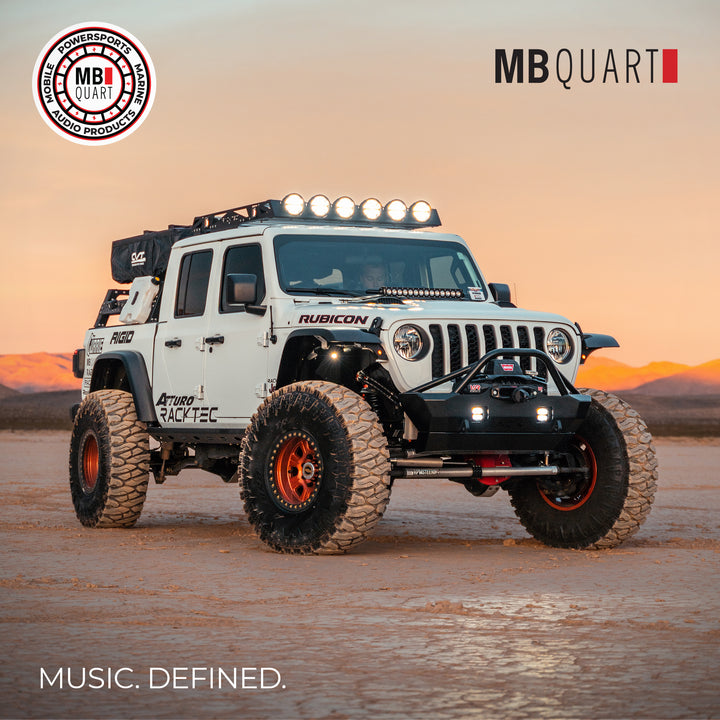 MB Quart 10" Subwoofer Upgrade for 2018-Current Jeep Wrangler JL, 400W Amplifier - VMInnovations