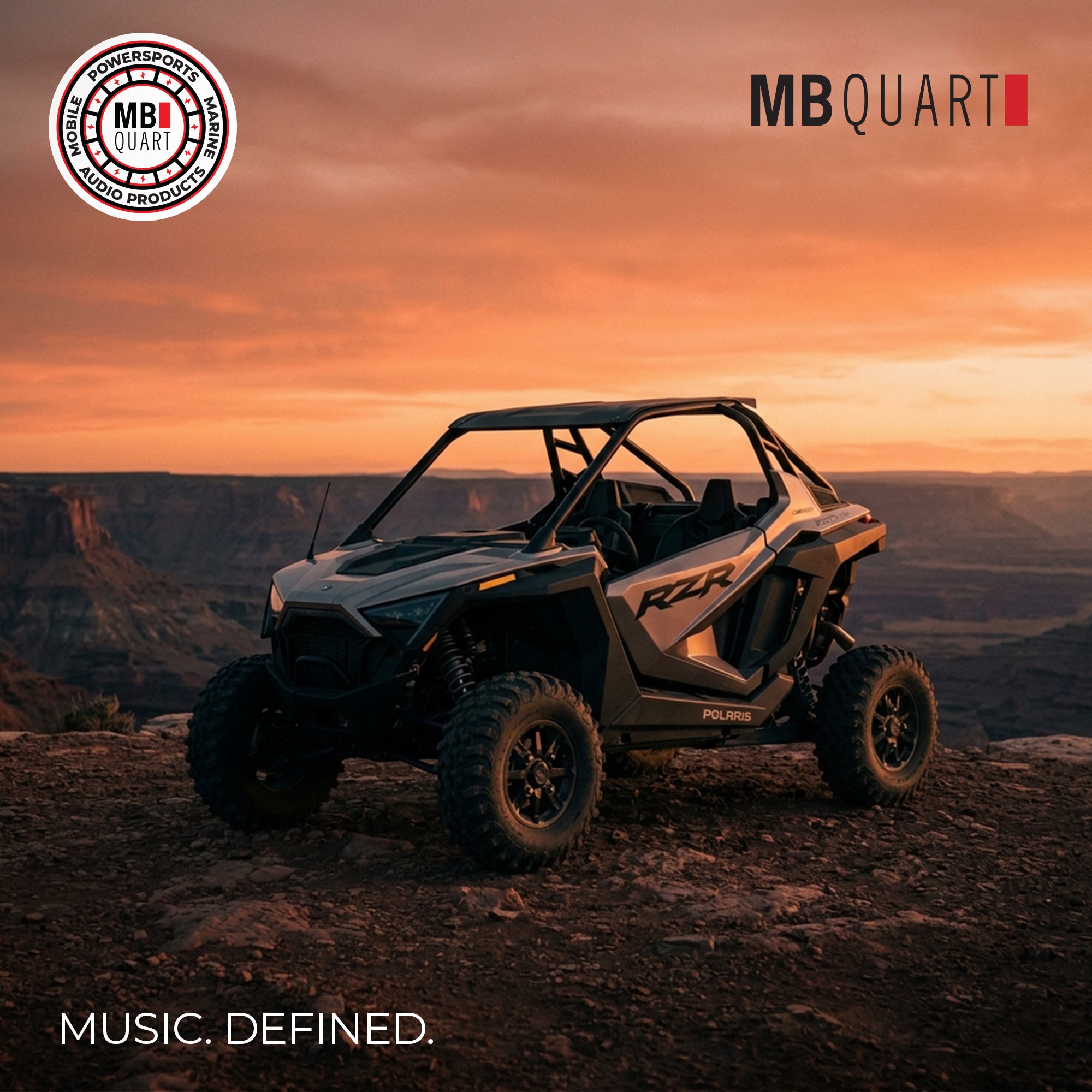 MB Quart Dash Kit with Harness for 2020-2024 Polaris RZR Pro XP, Turbo R & Pro R - VMInnovations