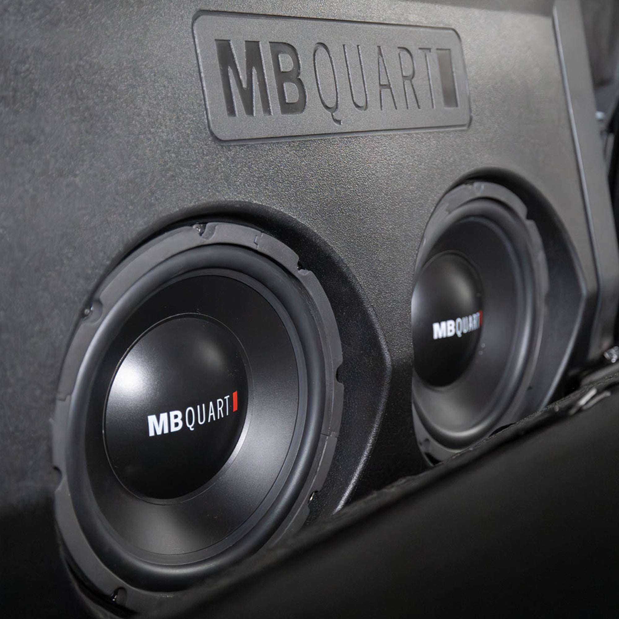 MB Quart Dual 10" Subwoofer Upgrade with Enclosure for 2016-2023 Toyota Tacoma - VMInnovations