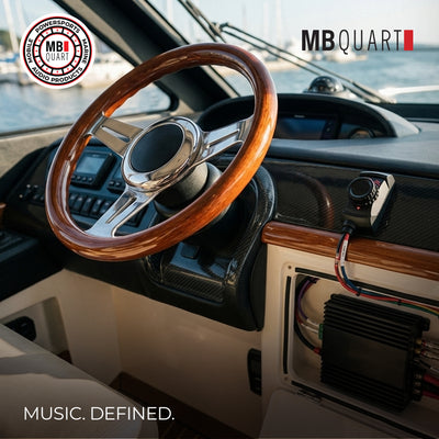 MB Quart Nautic Mounted Preamp Controller, Bluetooth, 3.5mm Aux and RCA Outputs - VMInnovations