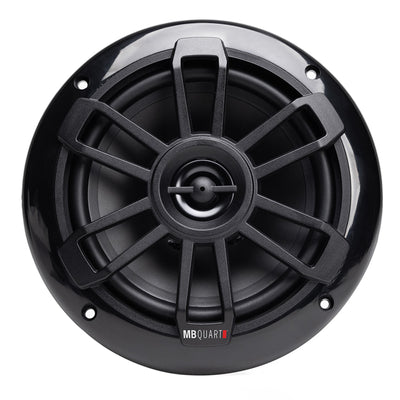 MB Quart NF1-116B Nautic Series Marine Coaxial Speakers, 2 Pair, 6.5 Inch, Black