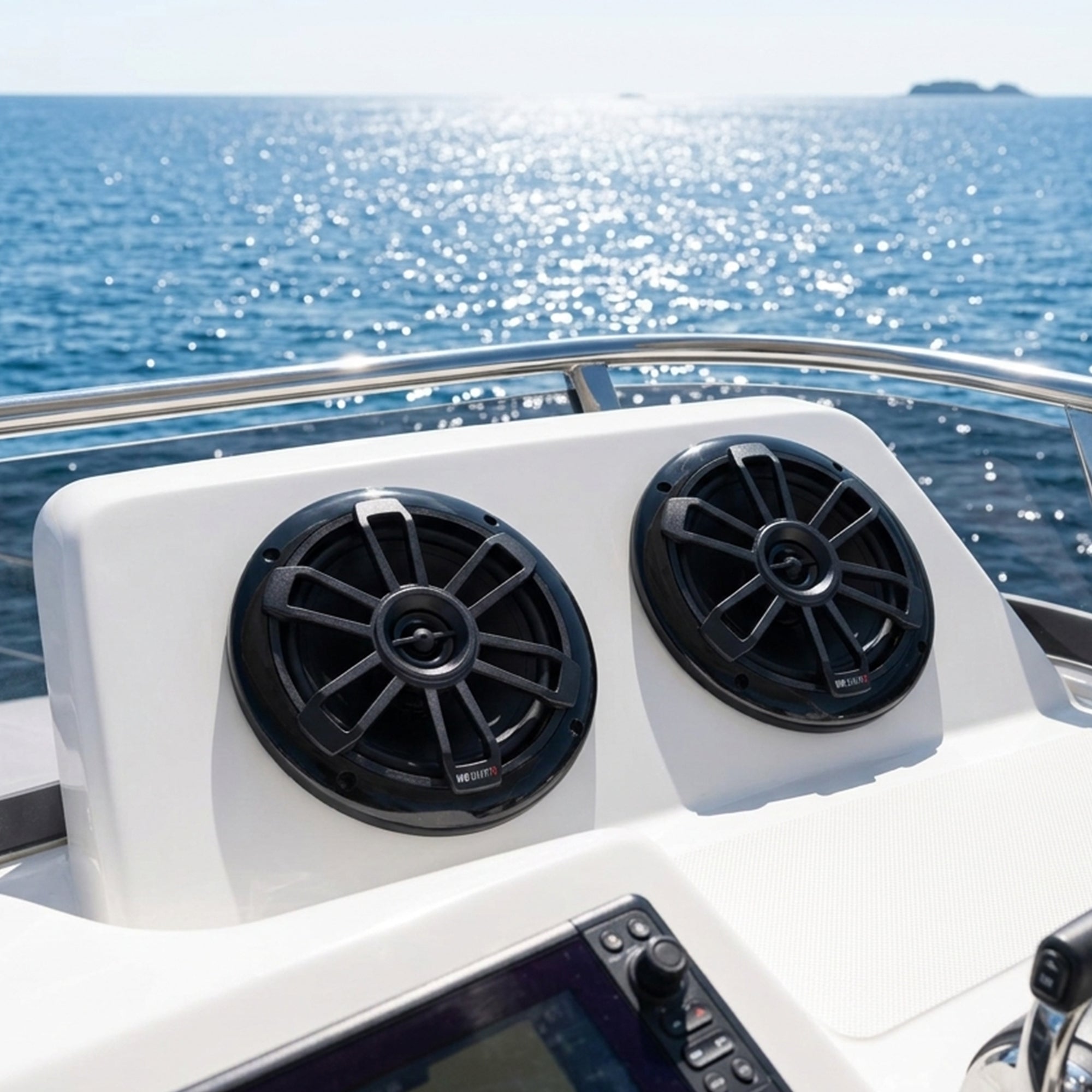 MB Quart NF1-116B Nautic Series Marine Coaxial Speakers, Pair, 6.5 Inches, Black - VMInnovations