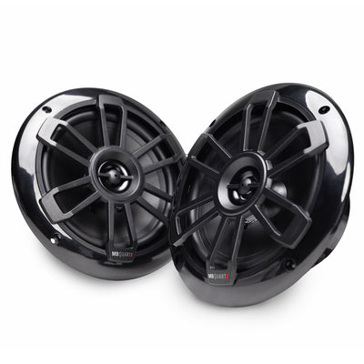 MB Quart NF1-116B Nautic Series Marine Coaxial Speakers, Pair, 6.5 Inches, Black - VMInnovations
