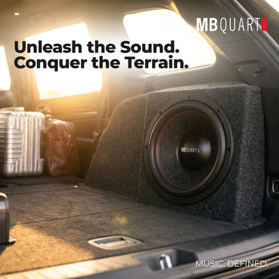 MB Quart Reference 10" Subwoofer with 3" Voice Coils for Car Audio, 1600 Watts - VMInnovations