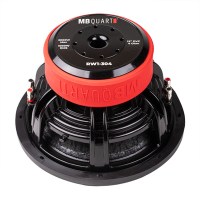 MB Quart Reference 12" Subwoofer with 3" Voice Coils for Car Audio, 1200 Watts - VMInnovations