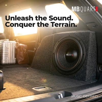 MB Quart Reference 12" Subwoofer with 3" Voice Coils for Car Audio, 1200 Watts - VMInnovations