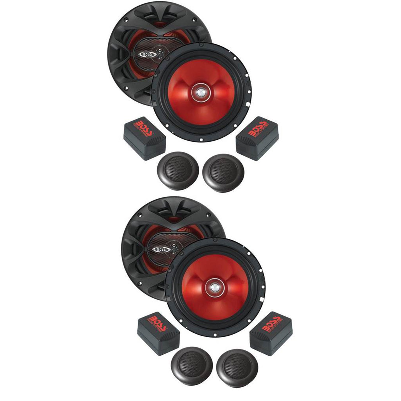 BOSS CH6CK 6.5" 700W 2 Way Component Car Audio Speaker Stereo System, (2 Pack) - VMInnovations