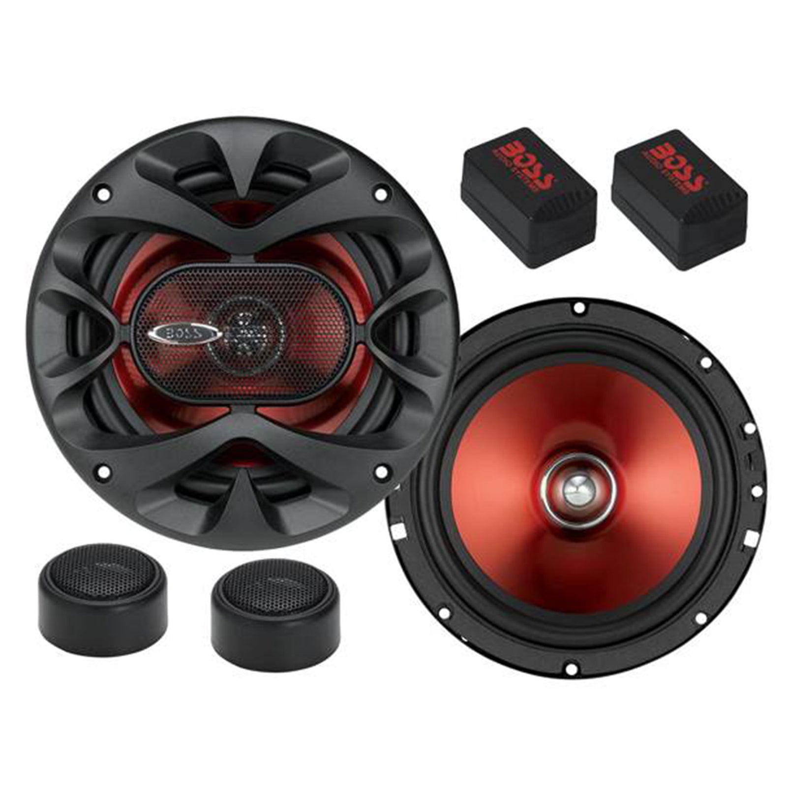 BOSS CH6CK 6.5" 700W 2 Way Component Car Audio Speaker Stereo System, (2 Pack) - VMInnovations
