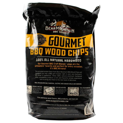 Bear Mountain BBQ Gourmet BBQ Wood Chip for Outdoor Grills, 2 lb Bag-Pack of 6 - VMInnovations