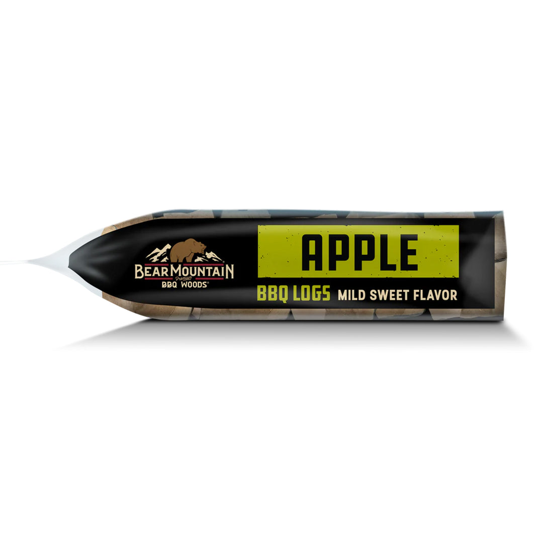 Bear Mountain BBQ Apple BBQ Wood Logs for Outdoor Fire Pits & Smokers, 1 Bag - VMInnovations