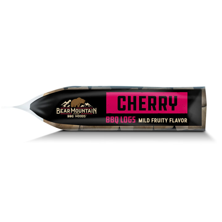 Bear Mountain BBQ Cherry BBQ Wood Logs for Outdoor Fire Pits & Smokers, 1 Bag - VMInnovations