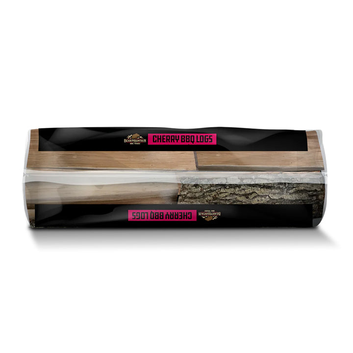 Bear Mountain BBQ Cherry BBQ Wood Logs for Outdoor Fire Pits & Smokers, 1 Bag - VMInnovations