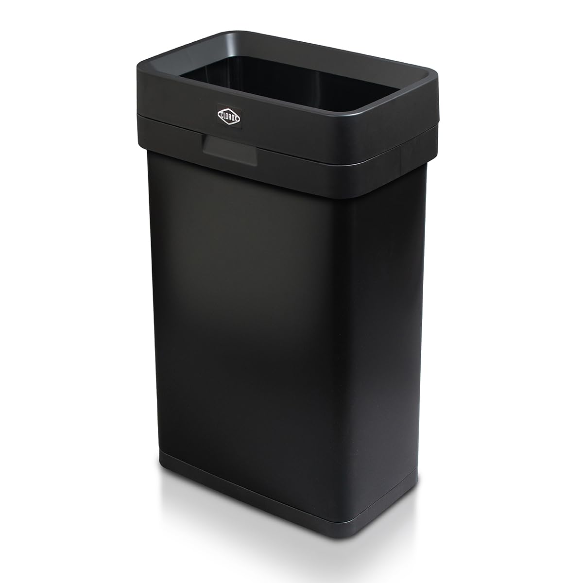 Clorox Trash Can, 13 Gallon Stainless Steel Slim Open Top Garbage Bin,(Open Box) - VMInnovations