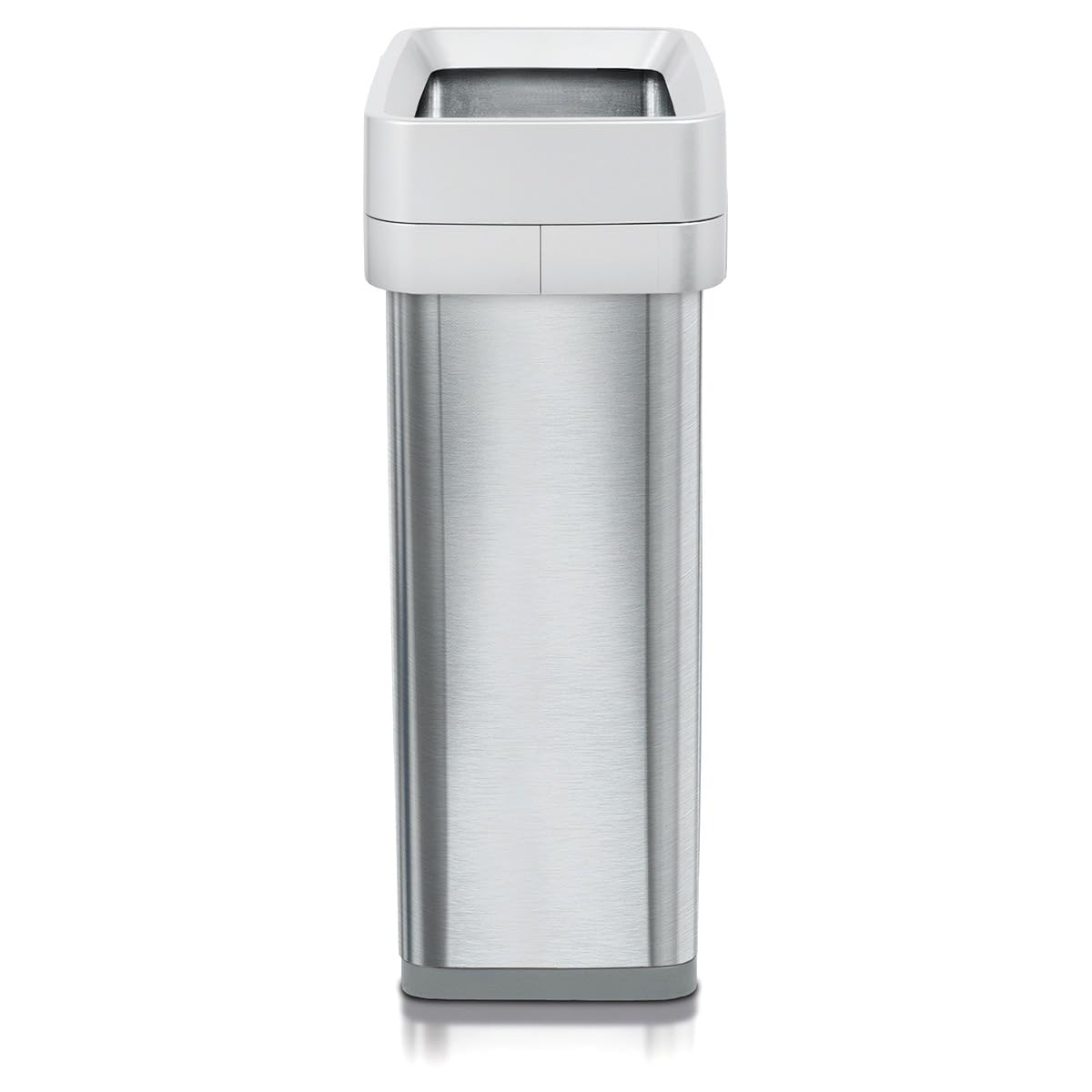 Clorox Trash Can, 13 Gallon Stainless Steel Slim Open Top Garbage Bin(Open Box)