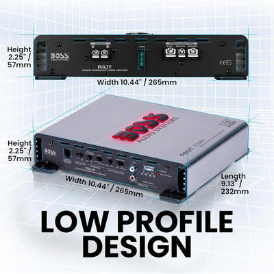 Boss Audio Systems 1100 Watt Monoblock Car Amplifier for Low/High Level Inputs - VMInnovations