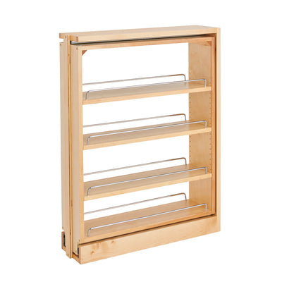 Rev-A-Shelf 6" Pull-Out Base Filler Cabinet Rack w/ Soft-Close, 432-BFBBSC-6C