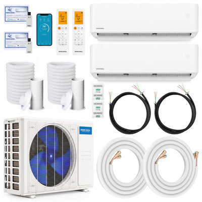 MRCOOL DIY 5th Gen 18K BTU Multi-Zone Ductless Mini Split Air Conditioner, White