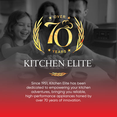 Kitchen Elite 2.5 Qt. Compact Mechanical Air Fryer, Countertop Cooker (Open Box) - VMInnovations