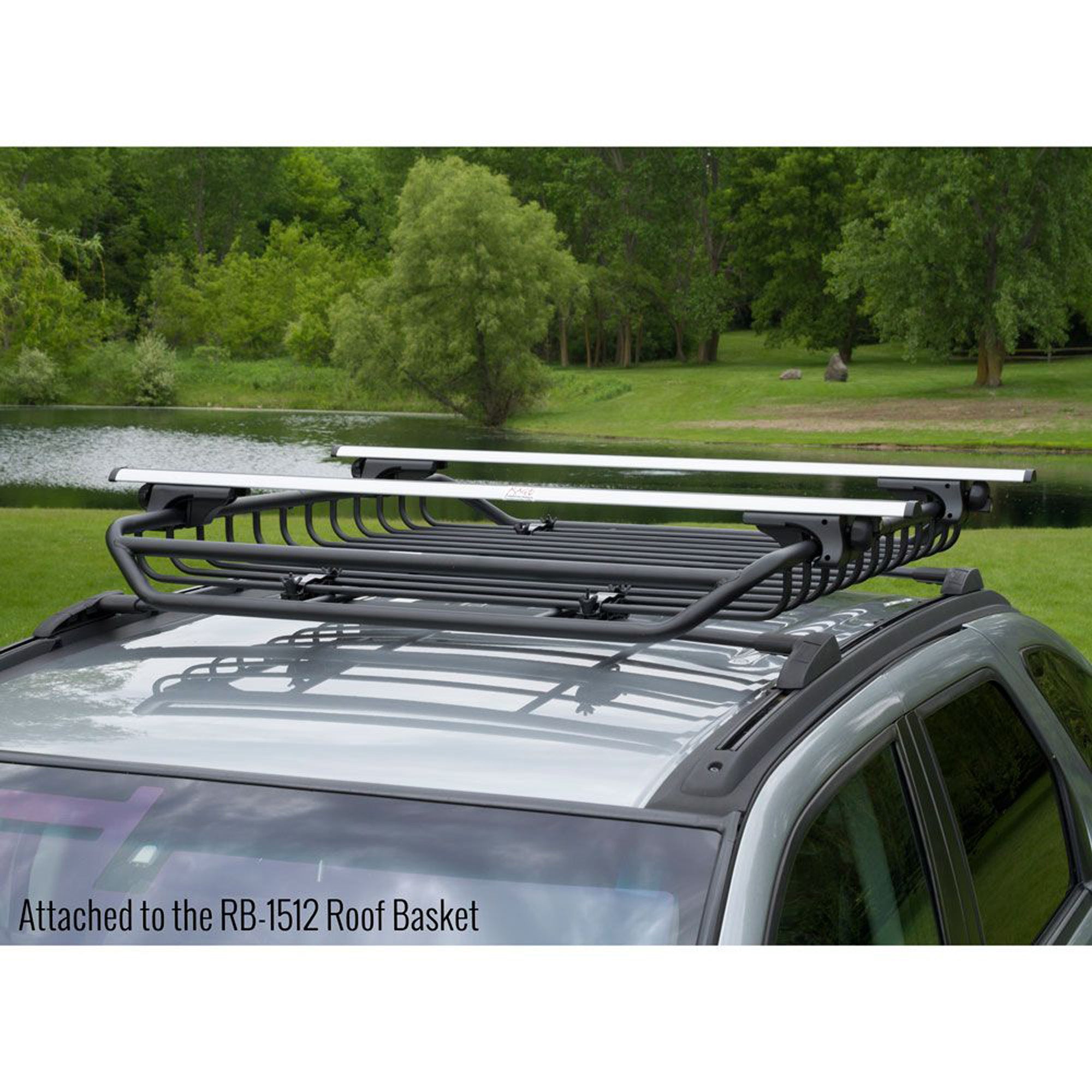 Apex Universal Aluminum Roof Cross Bars, Side Rail Mounted (Open Box)