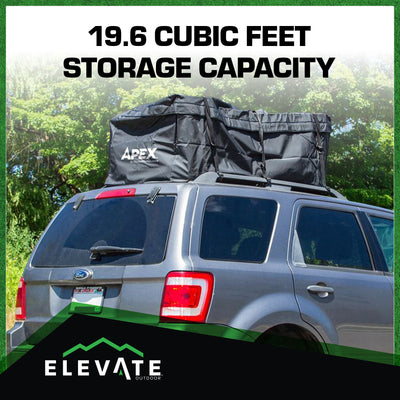 Apex Extra Large Roof Cargo Bag, Self-Sealing Zipper & Flap Cover, 19.6 cu. ft.