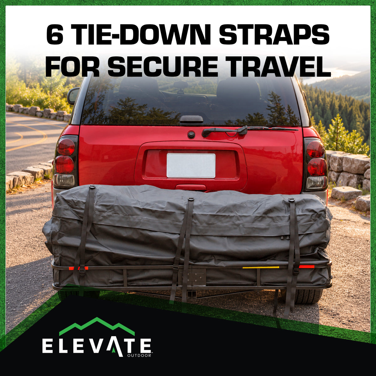 Apex Extra Large Roof Cargo Bag, Self-Sealing Zipper & Flap Cover, 19.6 cu. ft.