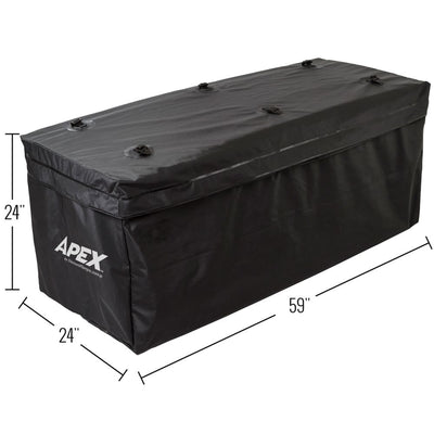 Apex Extra Large Roof Cargo Bag, Self-Sealing Zipper & Flap Cover (Open Box) - VMInnovations