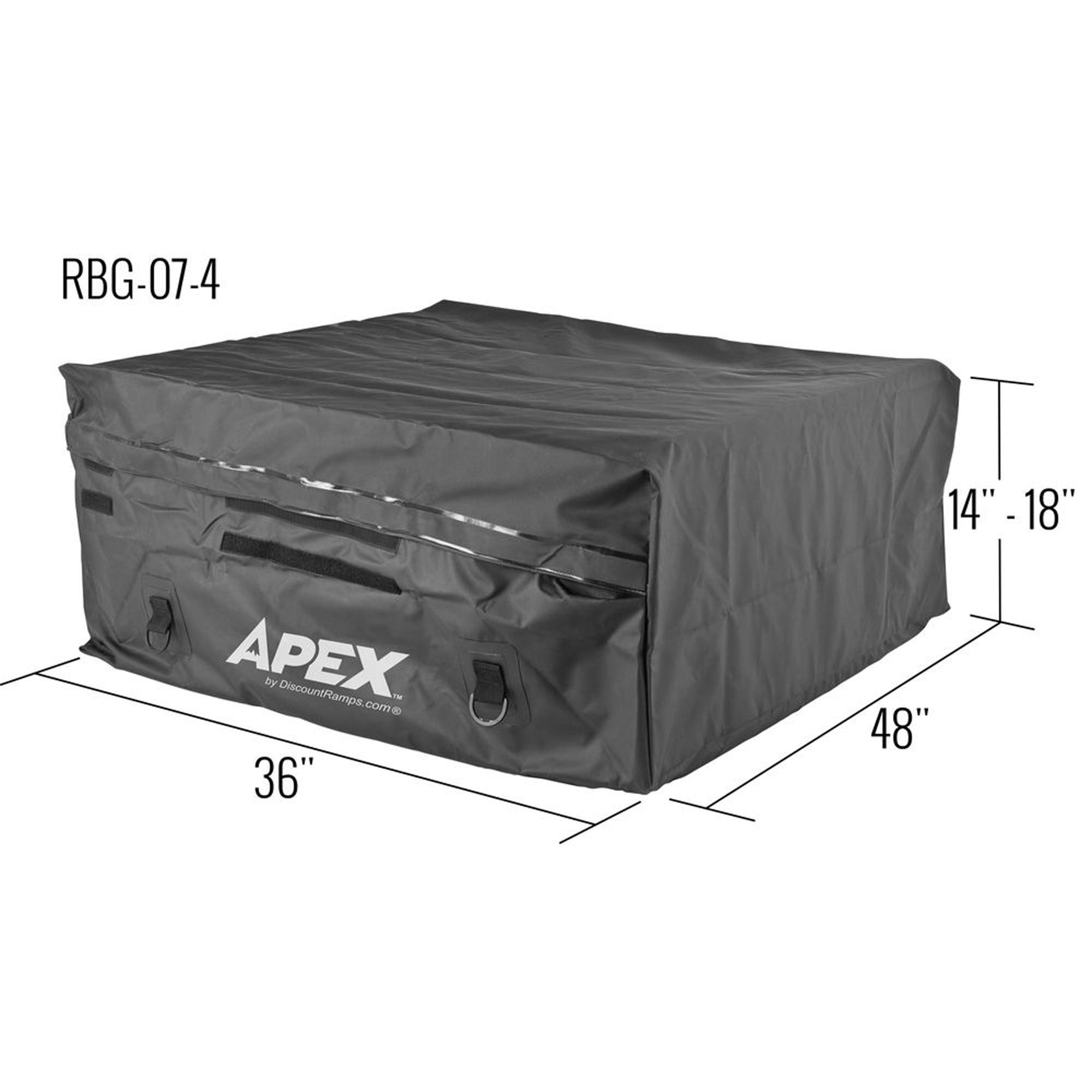 Apex Expandable Roof Top Cargo Bag with Included Tie Down Straps, (Open Box) - VMInnovations