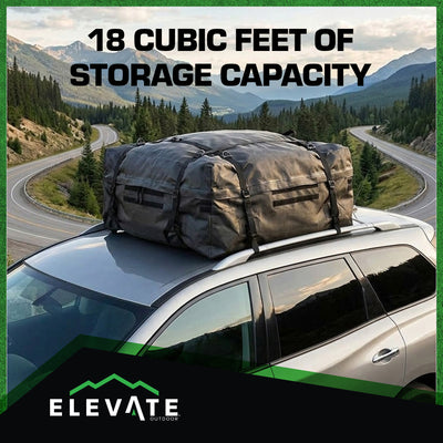 Apex Expandable Roof Top Cargo Bag with Included Tie Down Straps, (Open Box) - VMInnovations