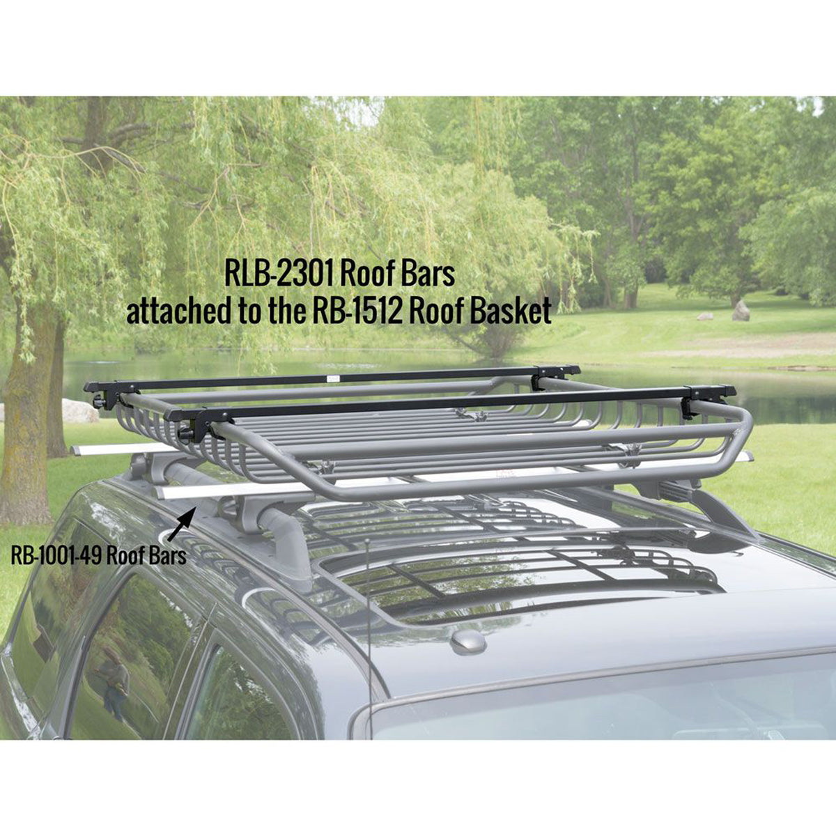 Apex Universal Steel Roof Cross Bars, Side Rail Mounted (Open Box)