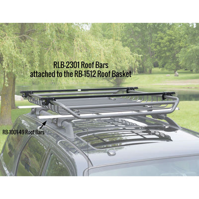 Apex Universal Steel Roof Cross Bars, Side Rail Mounted (Open Box)