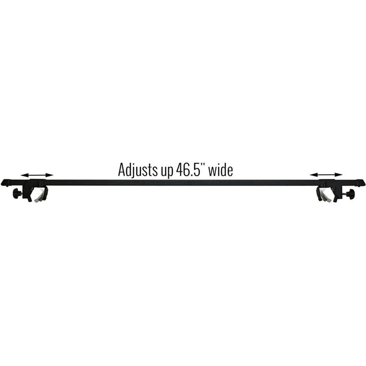 Apex Universal Steel Roof Cross Bars, Side Rail Mounted w/Adjustable Rubber Feet - VMInnovations