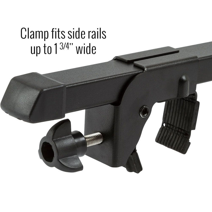Apex Universal Steel Roof Cross Bars, Side Rail Mounted w/Adjustable Rubber Feet - VMInnovations