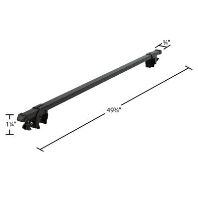 Apex Universal Steel Roof Cross Bars, Side Rail Mounted (Open Box)