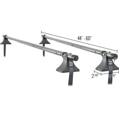 Apex Steel Universal Strap-Attached Roof Cross Bars, 44"-60" Wide (Open Box) - VMInnovations