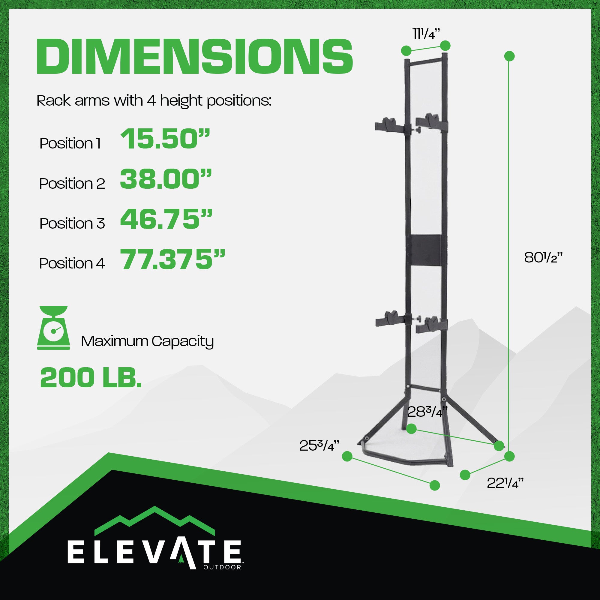 Elevate Outdoor Bike Storage Rack, Vertical Steel Frame Garage Stand (Open Box) - VMInnovations