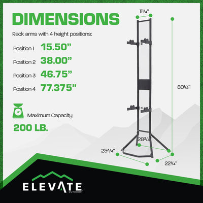 Elevate Outdoor Bike Storage Rack, Vertical Steel Frame Garage Stand (Open Box) - VMInnovations