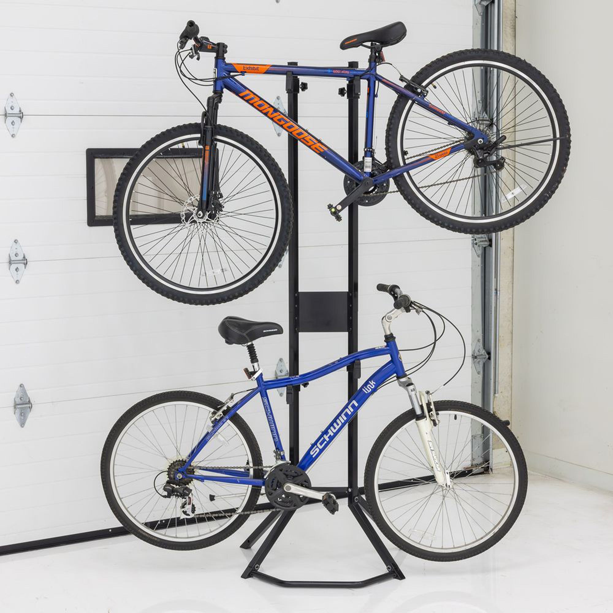 Elevate Outdoor Bike Storage Rack, Vertical Steel Frame Garage Stand (Open Box)