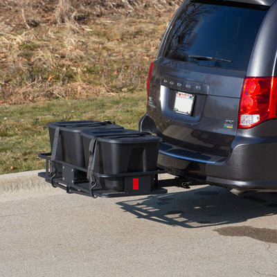 Elevate Outdoor Hitch Cargo Carrier, 60 Inch Steel Folding Rack, 500 Lb Capacity - VMInnovations