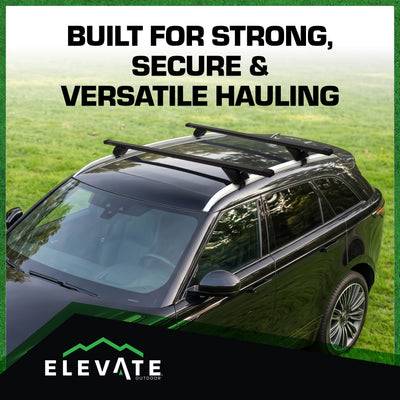 Elevate Outdoor Steel Cross Bars with 200 lb. Cap and Lockable Design (Open Box) - VMInnovations