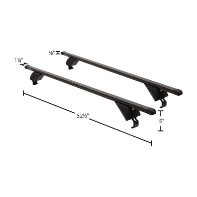 Elevate Outdoor 52.5" Steel Cross Bars with 200 lb. Capacity and Lockable Design - VMInnovations