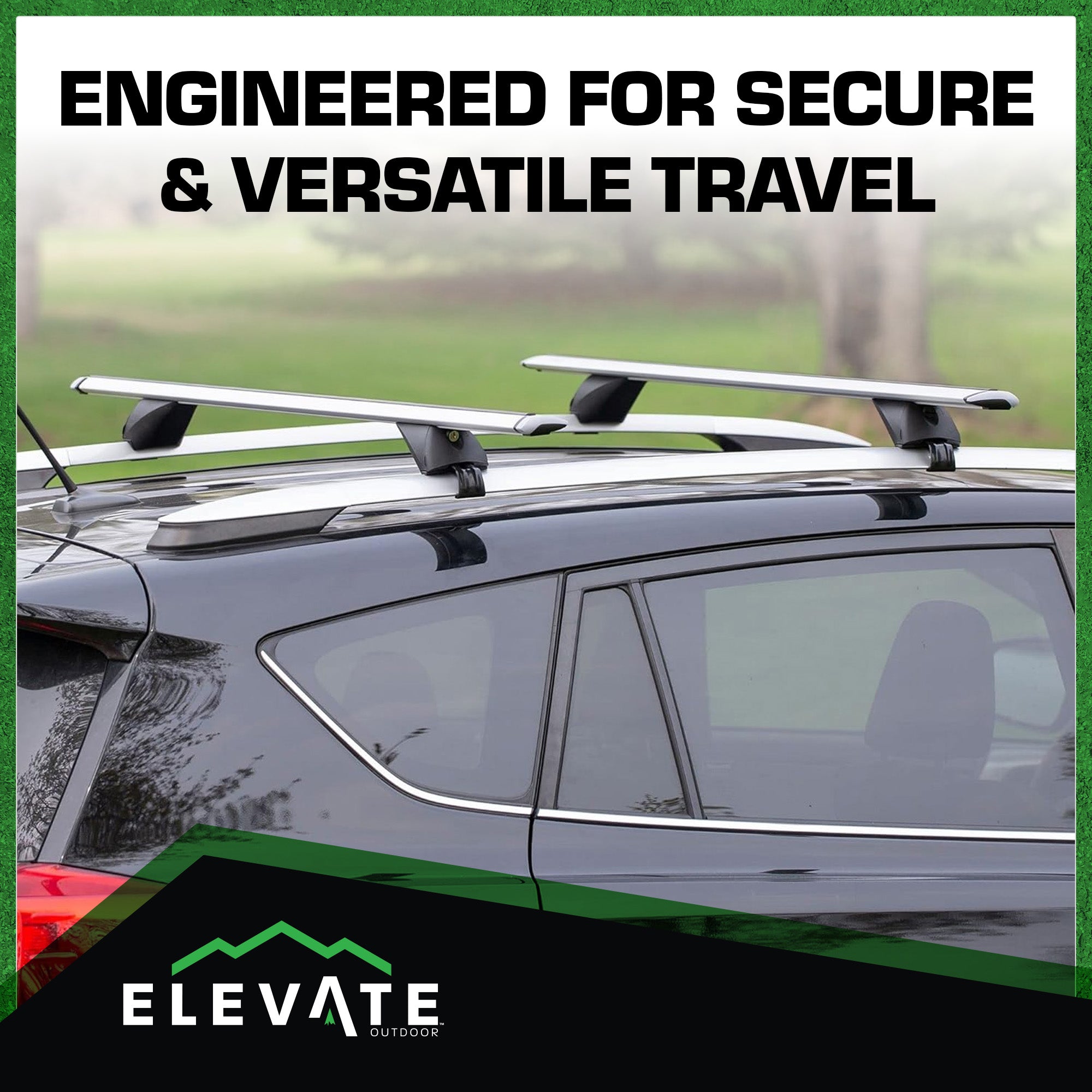 Elevate Outdoor 55" Aluminum Cross Bars w/ 200 lb. Cap & Lockable Design (Used)