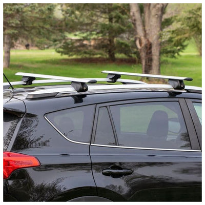 Elevate Outdoor Aluminum Cross Bars w/195 lb. Cap & Protective Clamps (Open Box)
